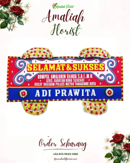 Papan Bunga Ucapan Selamat Pedasong